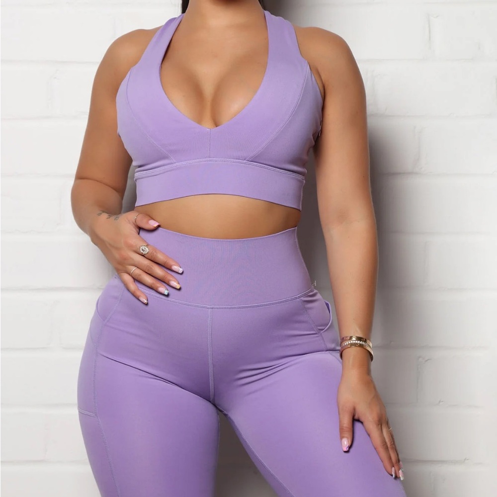 Fashion Nova Sport Core Compression SET Lavender